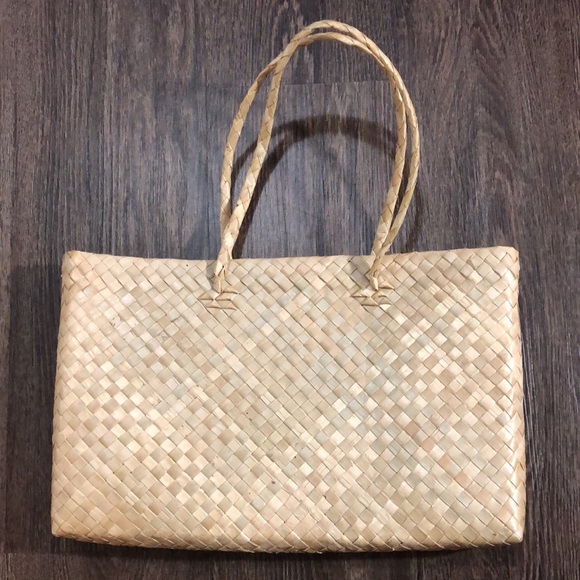 Vintage Woven Palm Leaf Purse - Picture 8 of 16